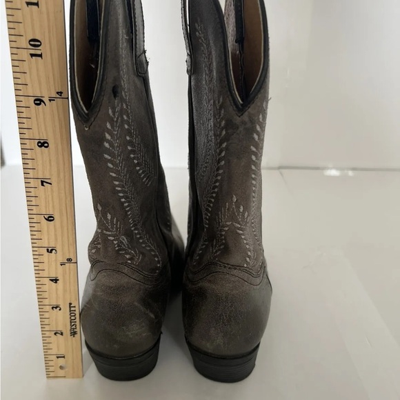 Sterling River Women's Gray Leather Cowboy Western Boots Size 7 Nashville - Picture 5 of 9